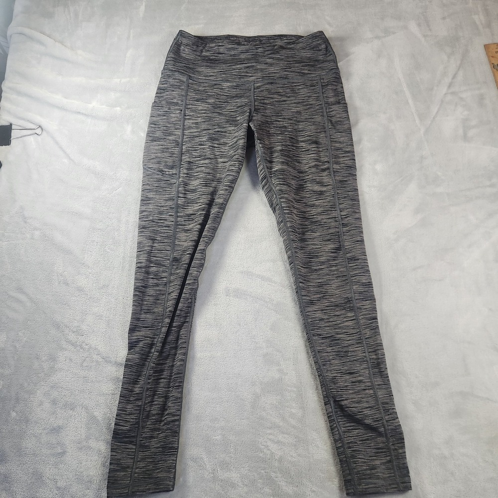 IUGA Gray & Black Leggings Side Pockets Size M Athleisure Yoga Sports Loungewear